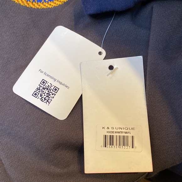 US HONOR Americas Navy Hoodie, Large. NWT - Picture 14 of 14